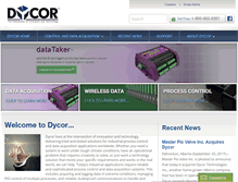 Tablet Screenshot of dycor.com